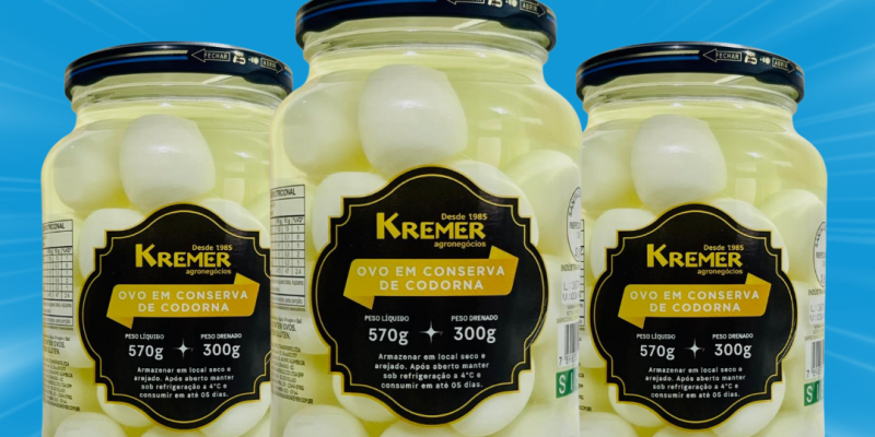 KREMER LANÇA OVOS DE CODORNA EM CONSERVA