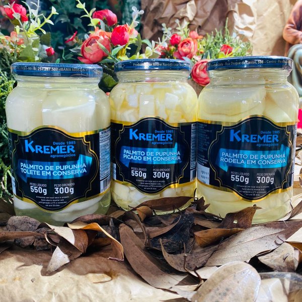 KREMER LANÇA PALMITOS DE PUPUNHA EM CONSERVA