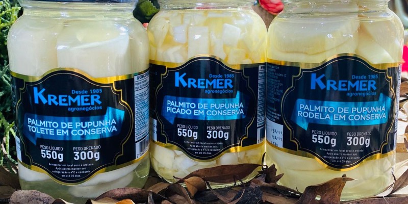 KREMER LANÇA PALMITOS DE PUPUNHA EM CONSERVA