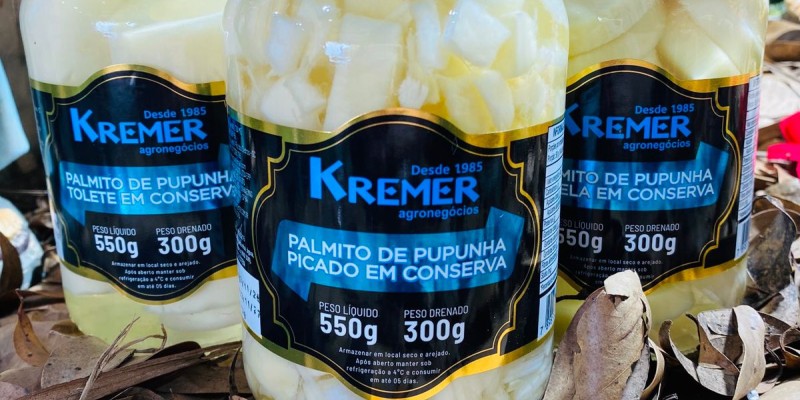 KREMER LANÇA PALMITOS DE PUPUNHA EM CONSERVA