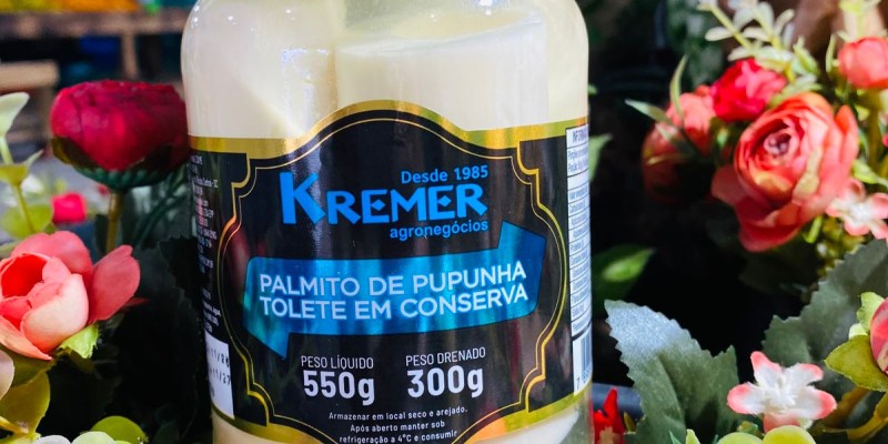 KREMER LANÇA PALMITOS DE PUPUNHA EM CONSERVA