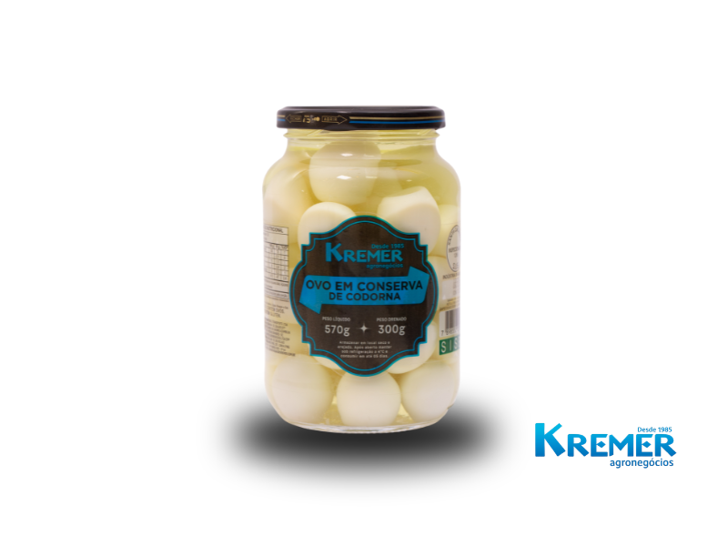OVOS EM CONSERVA DE CODORNA KREMER 300g