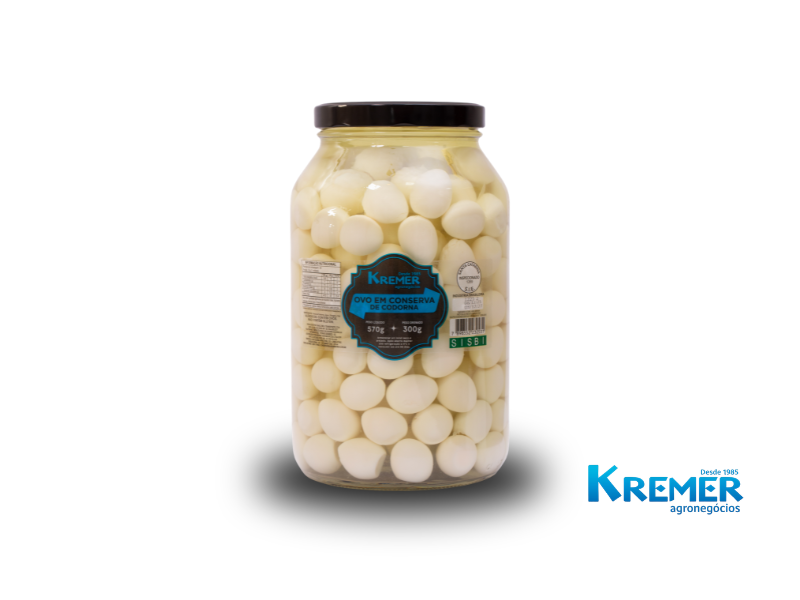 OVOS EM CONSERVA DE CODORNA KREMER 1,8kg